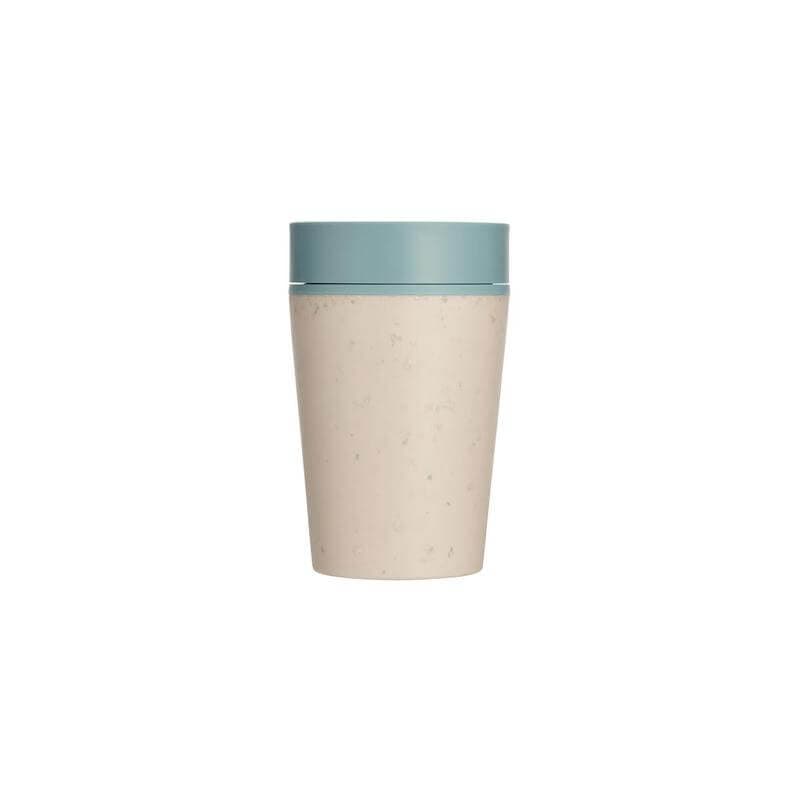 Circular Cup 8oz Cream & Faraway Blue detail 4