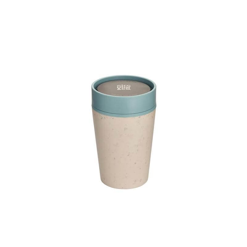 Circular Cup 8oz Cream & Faraway Blue detail 5