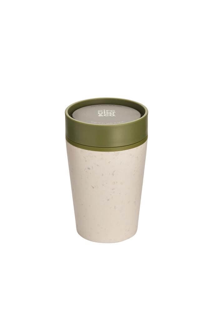 Circular Cup 8oz Cream & Honest Green detail 3
