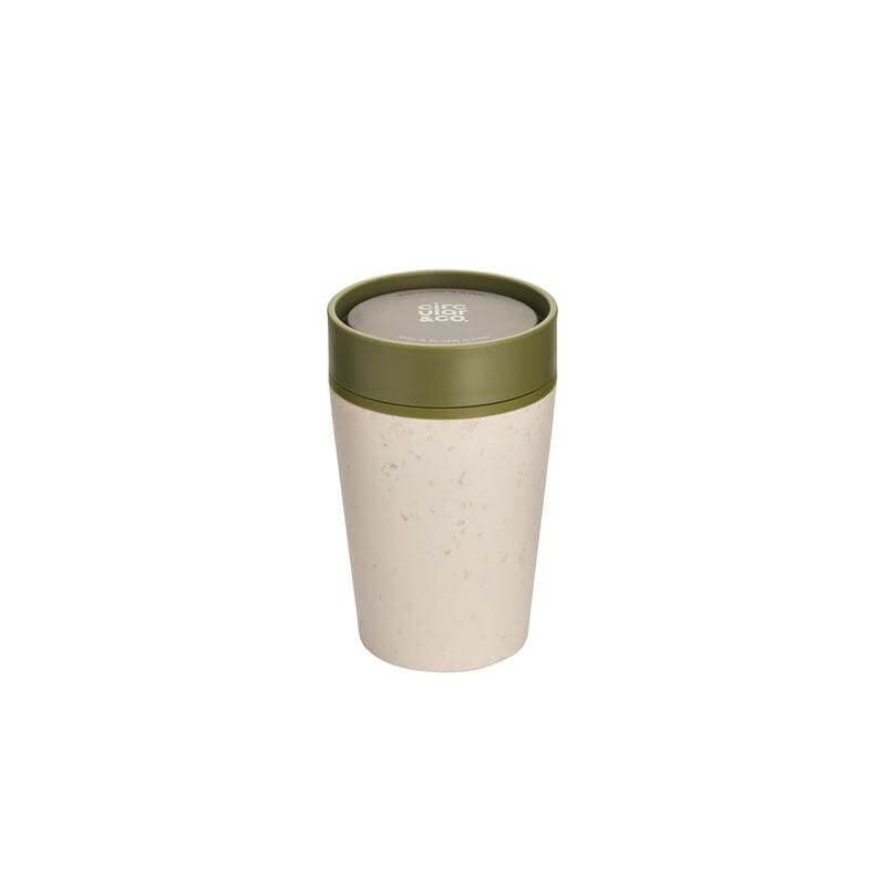 Circular Cup 8oz Cream & Honest Green detail 5