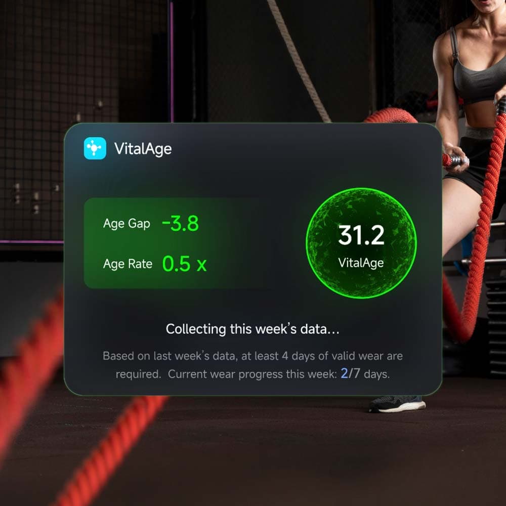 CORE VITAL - @memorii Health & Longevity Smart AI Fitness Band - Black detail 5
