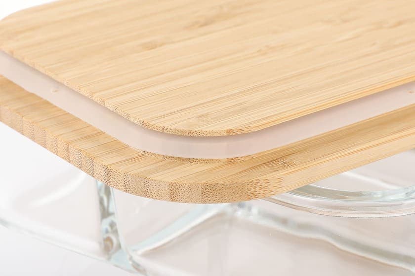 CORNETO - Hans Larsen Glass Lunch Box with Bamboo Cutlery detail 3