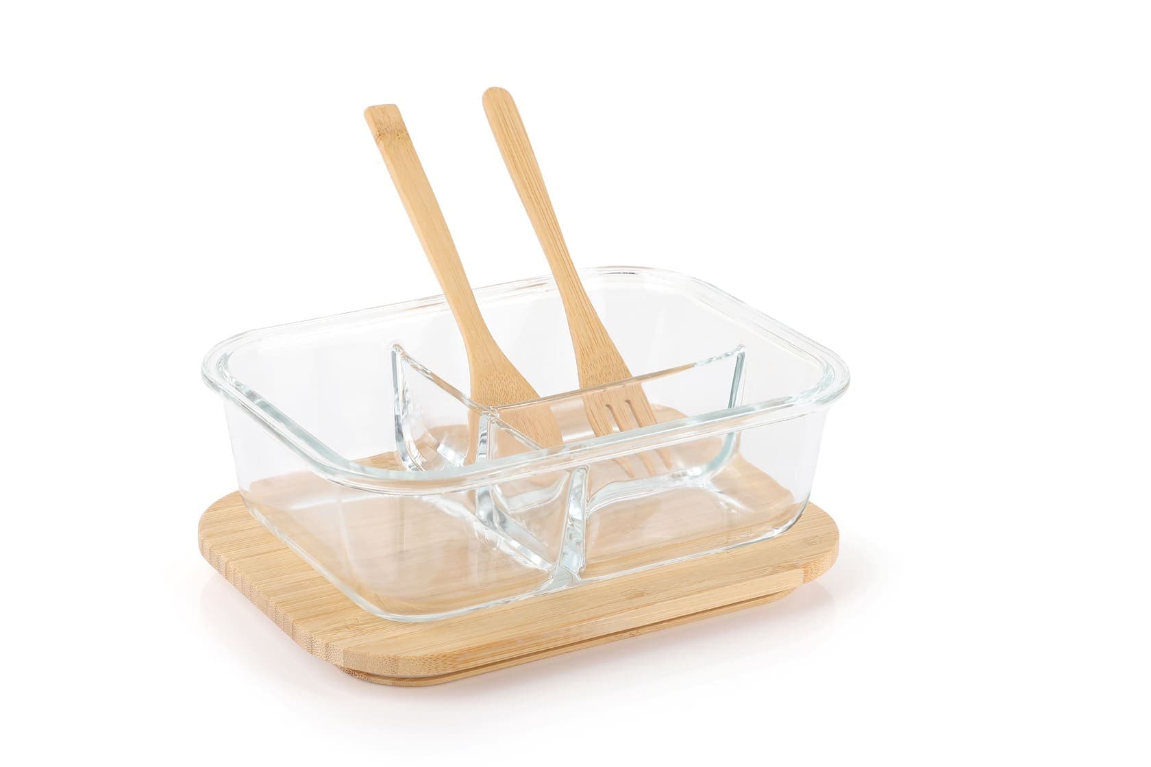CORNETO - Hans Larsen Glass Lunch Box with Bamboo Cutlery detail 4