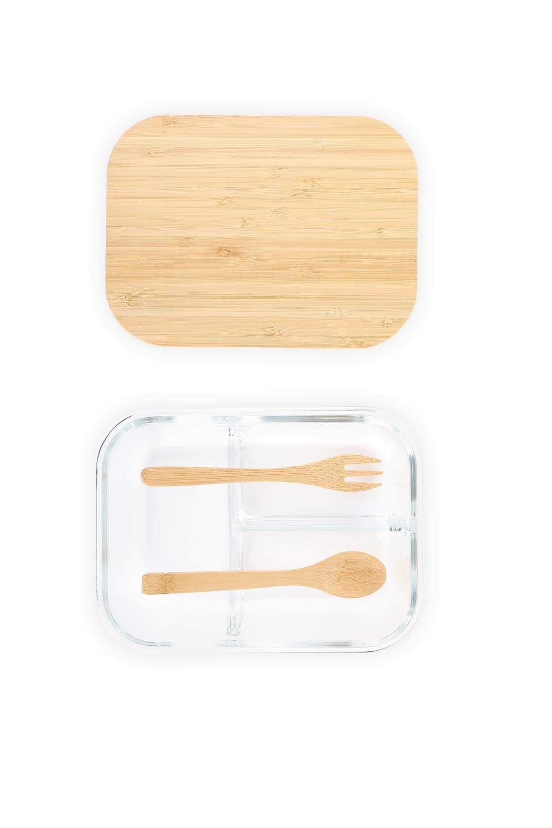 CORNETO - Hans Larsen Glass Lunch Box with Bamboo Cutlery detail 7