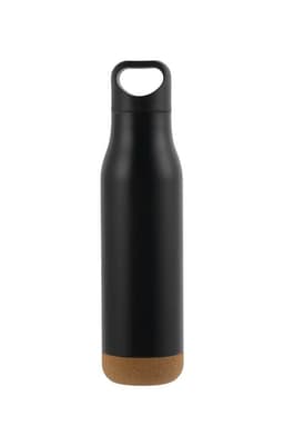 CREIL - Giftology Insulated Water Bottle with Cork Base Black