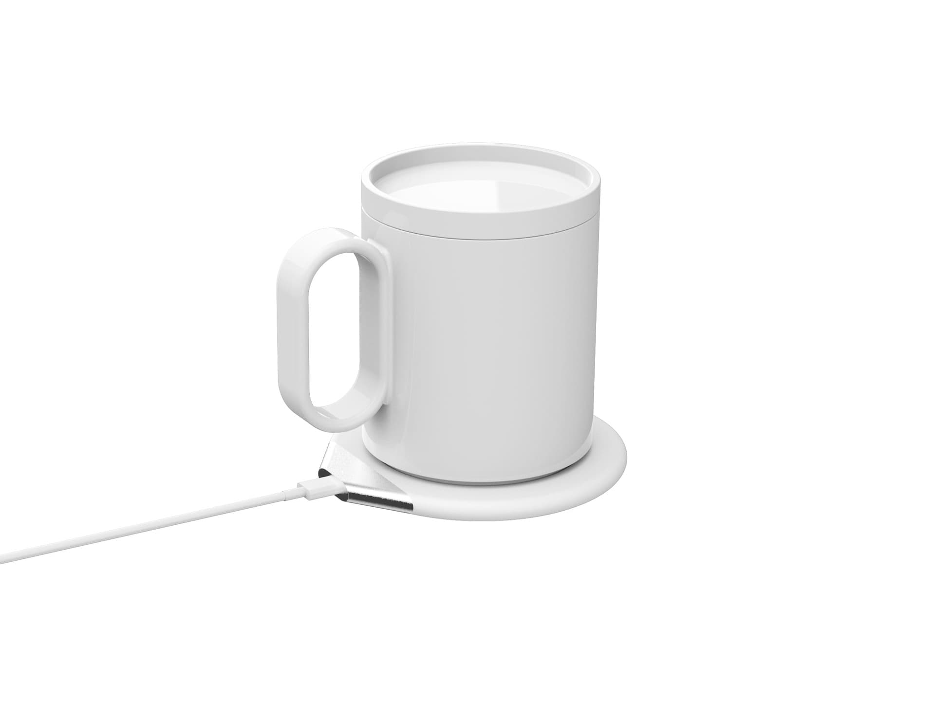 CRIVITS - Smart Mug Warmer with Wireless Charger - White detail 2