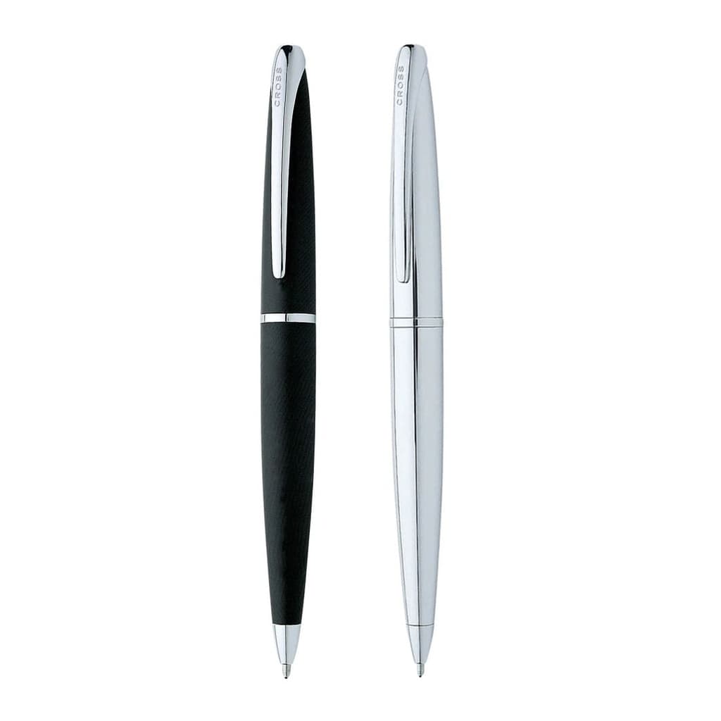 Cross ATX® Basalt Black with Polished Chrome Appointments Ballpoint Pen (Blue Ink) detail 5
