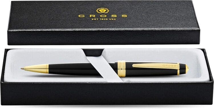 Cross Bailey Light™ Polished Black Resin and Gold Tone Ballpoint Pen detail 5