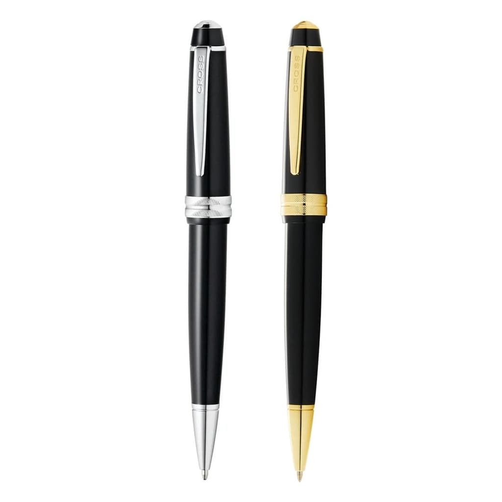 Cross Bailey Light™ Polished Black Resin with Polished Chrome Appointments Ballpoint Pen (Blue Ink) detail 6