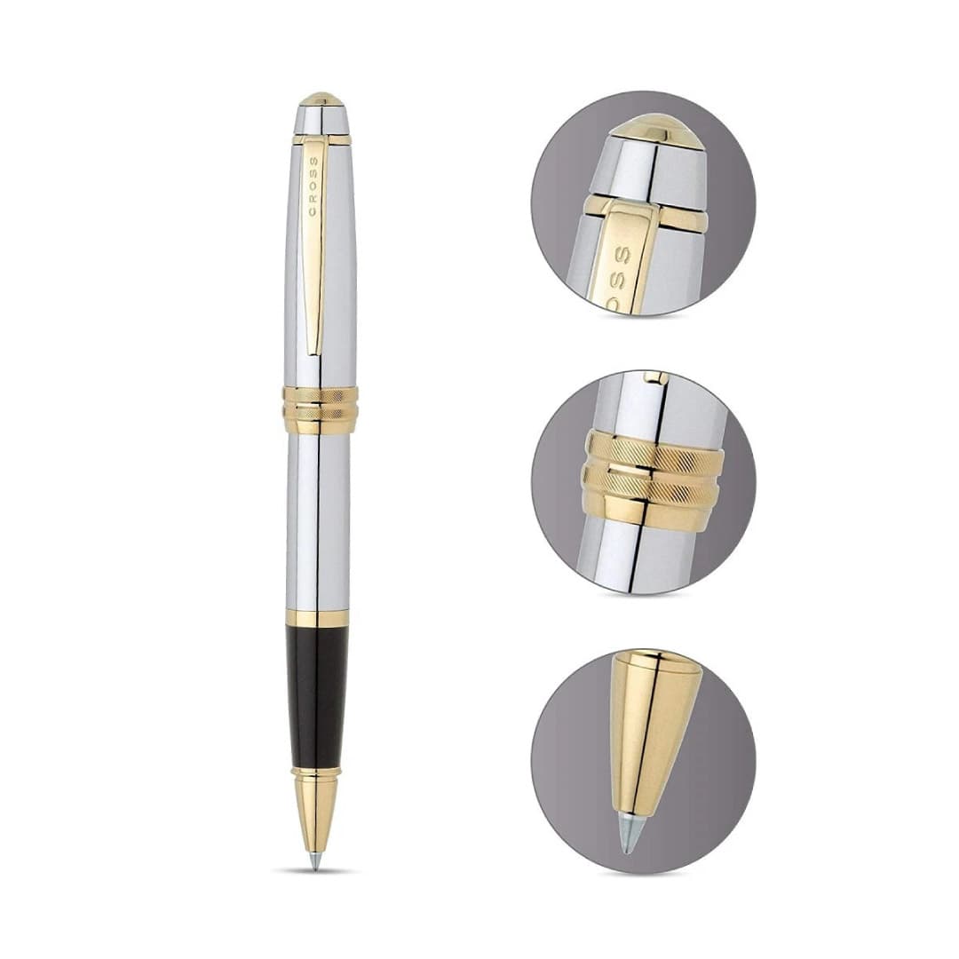 Cross Bailey™ Medalist® with 23KT Gold Plated Appointments Selectip Rollerball Pen (Blue Ink) detail 2