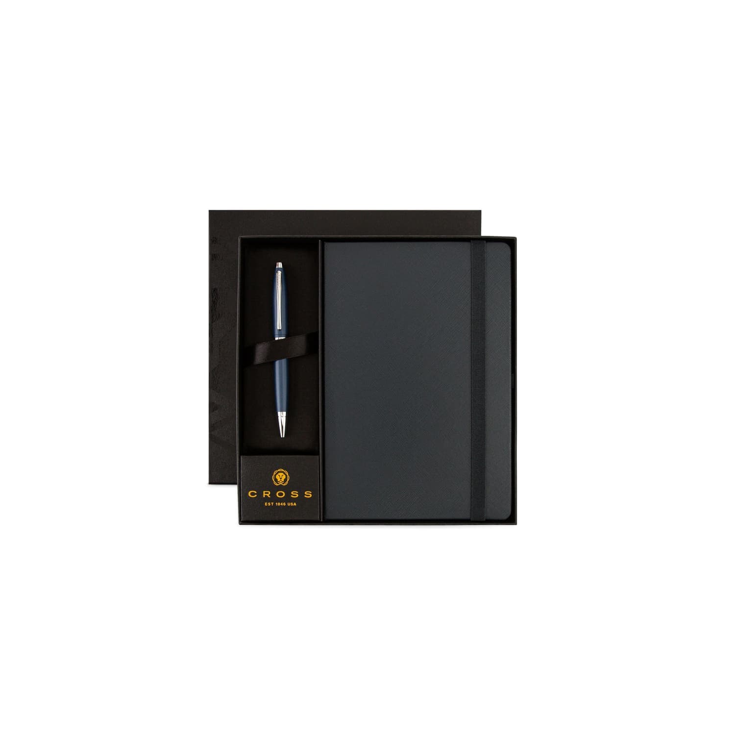 Cross Calais™ Ballpoint Pen & A5 Hardcover Notebook Gift Set - Navy Blue detail 6