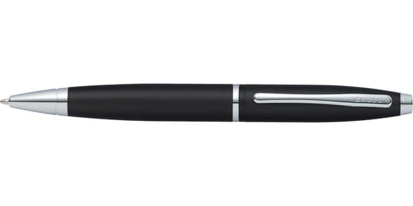 Cross Calais™ Matte Black with Polished Chrome Appointments Ballpoint Pen (Blue Ink) detail 2