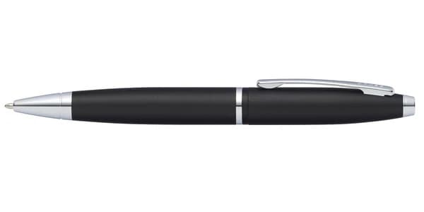 Cross Calais™ Matte Black with Polished Chrome Appointments Ballpoint Pen (Blue Ink) detail 3