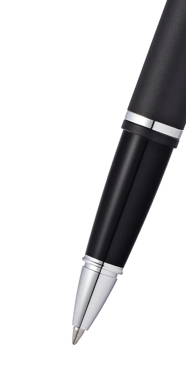 Cross Calais™ Matte Black with Polished Chrome Appointments Selectip Rollerball Pen detail 4