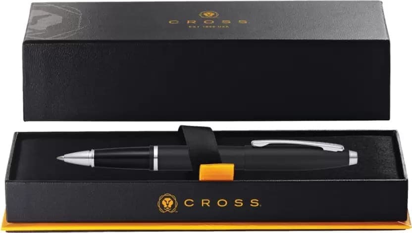 Cross Calais™ Matte Black with Polished Chrome Appointments Selectip Rollerball Pen detail 6