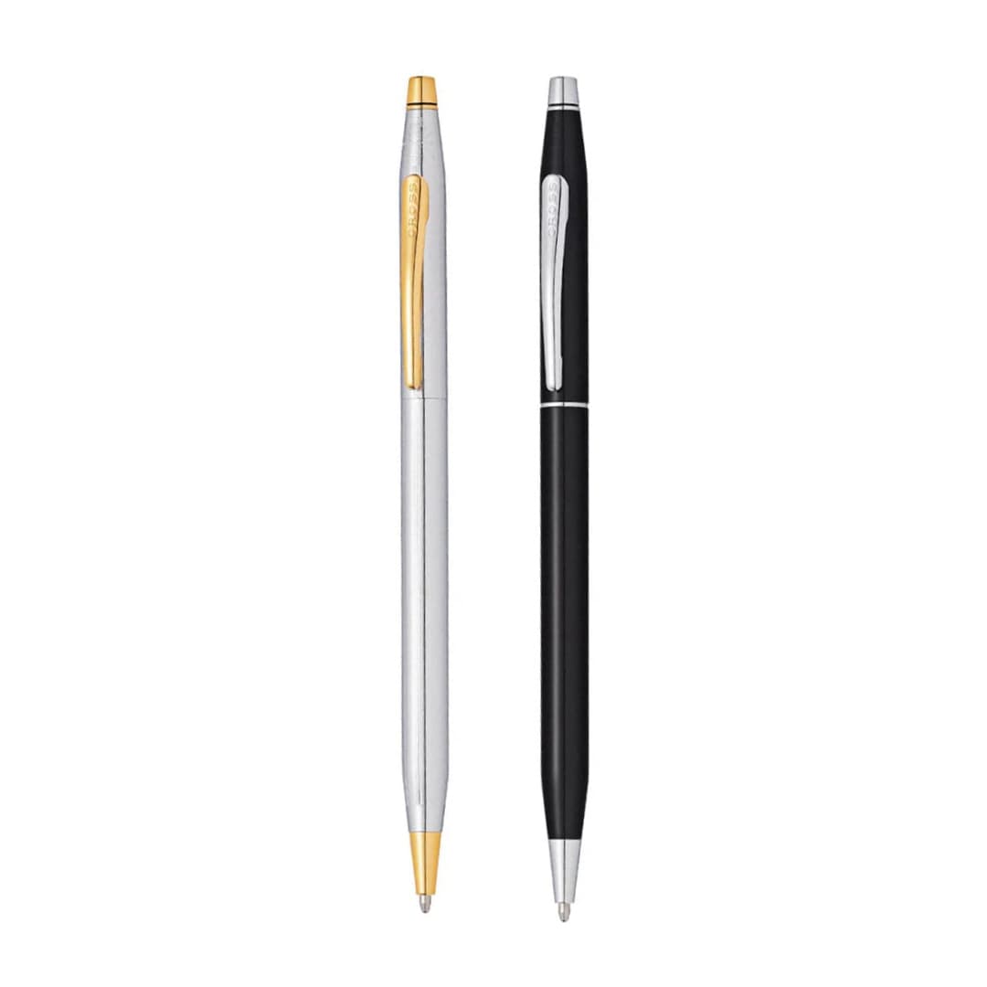 Cross Classic Century® Medalist® Chrome with 23KT Gold Plated Appointments Ballpoint Pen (Blue Ink) detail 4