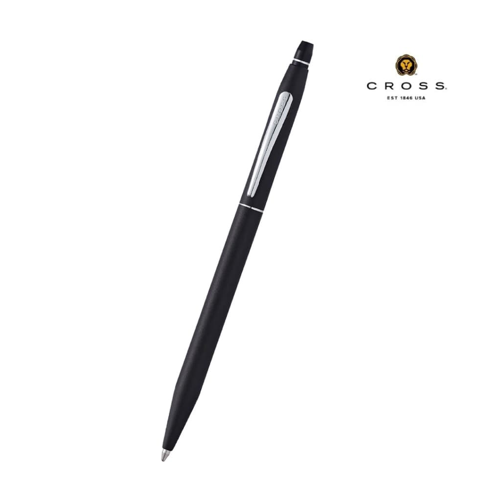 Cross Click™ Classic Black Ballpoint Pen (Blue Ink)