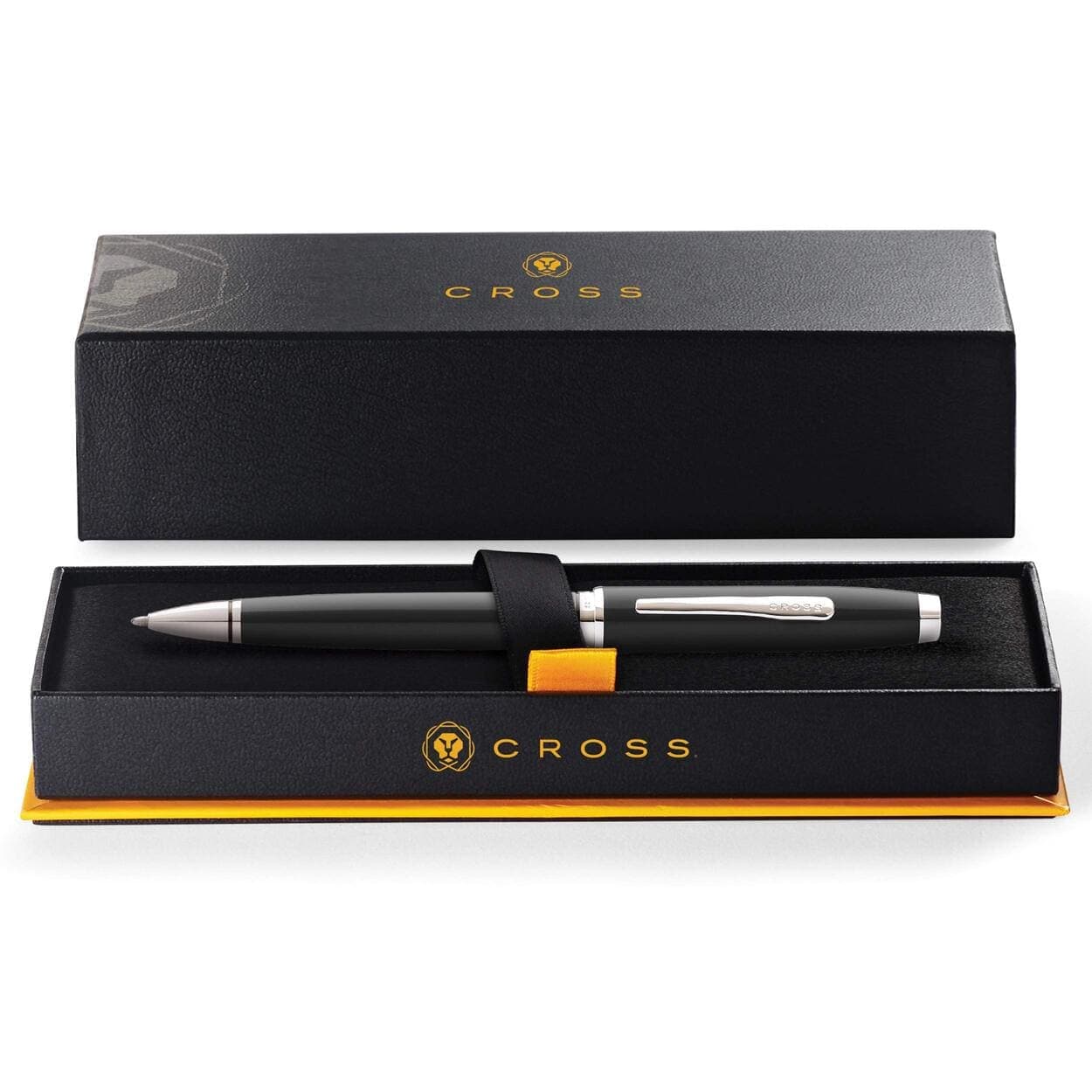 Cross Coventry Black Lacquer with Polished Chrome Appointments Ballpoint Pen detail 4