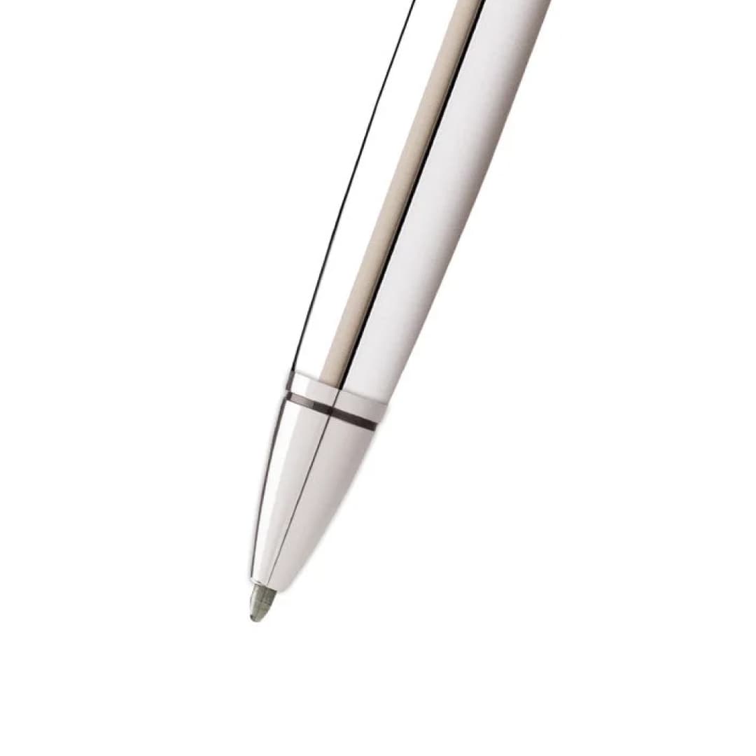 Cross Coventry Polished Chrome Ballpoint Pen (Blue Ink) detail 3