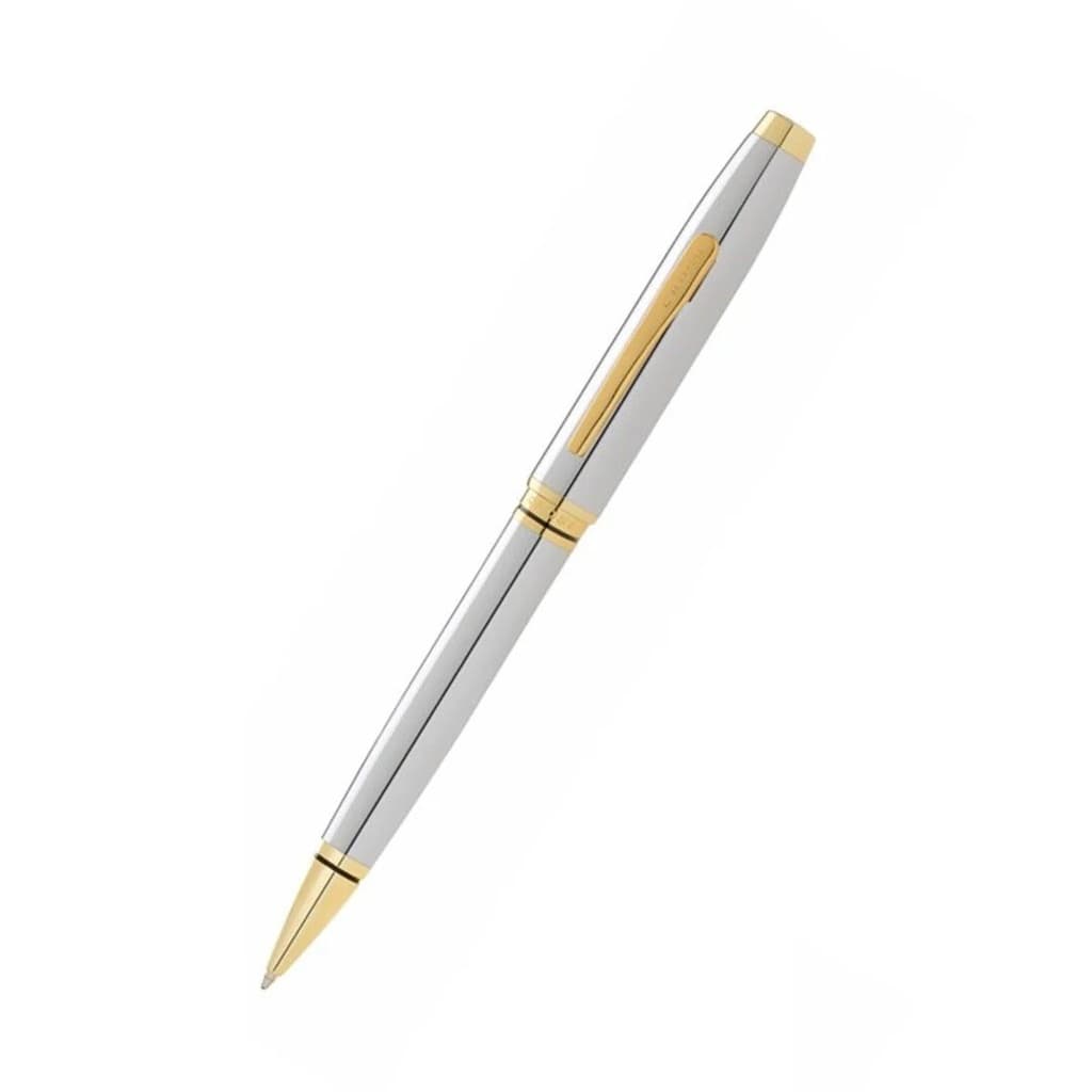 Cross Coventry Polished Chrome with Gold Tone Appointments Ballpoint Pen (Blue Ink) detail 2