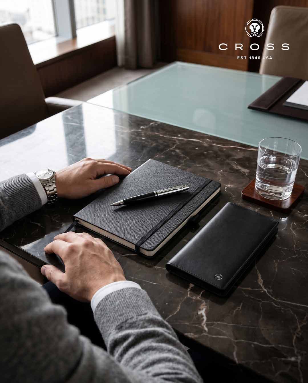 Cross Hardcover Notebook with Box - Black detail 6