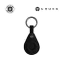 CROSS Leather Airtag Key Ring Black