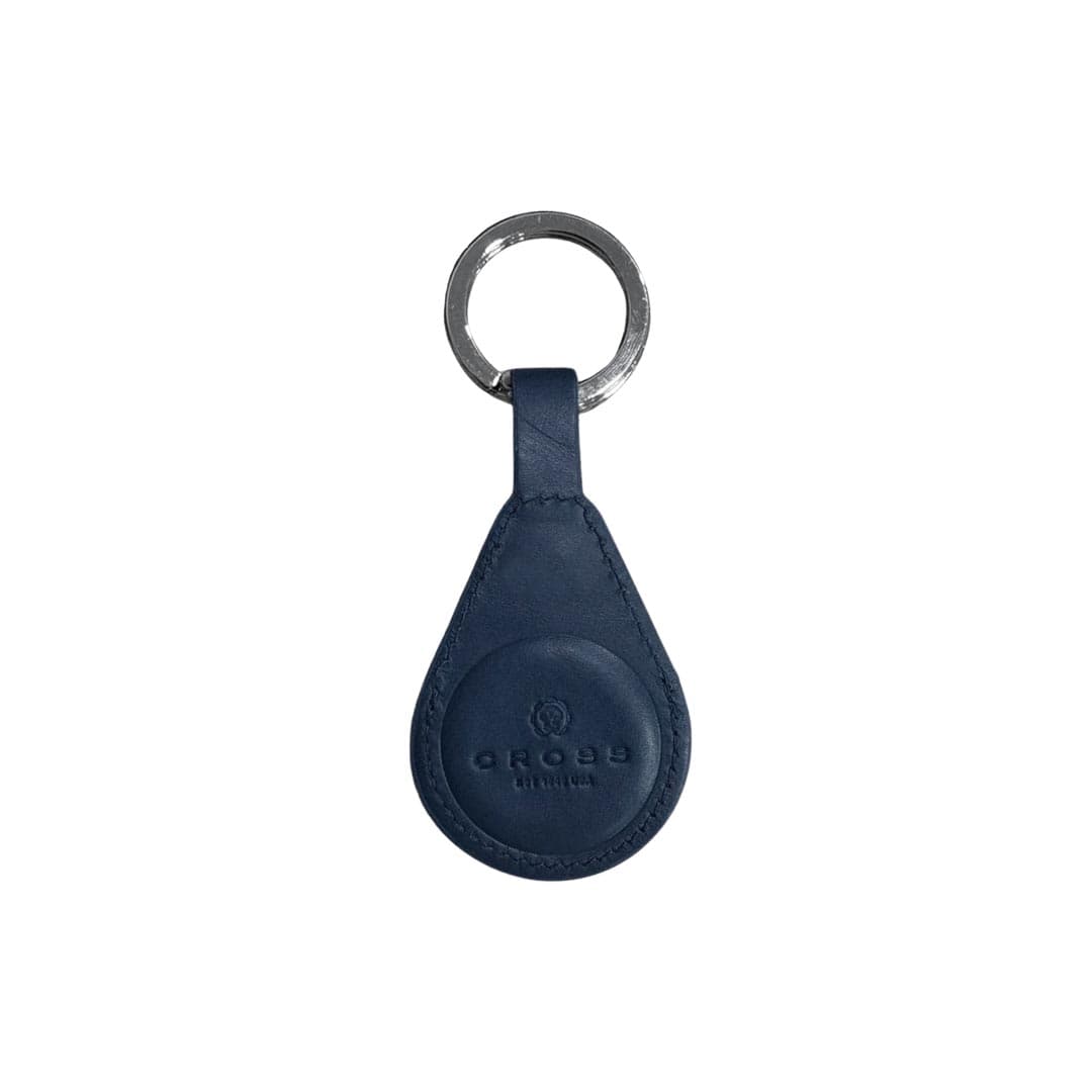 CROSS Leather Airtag Key Ring - Blue detail 2