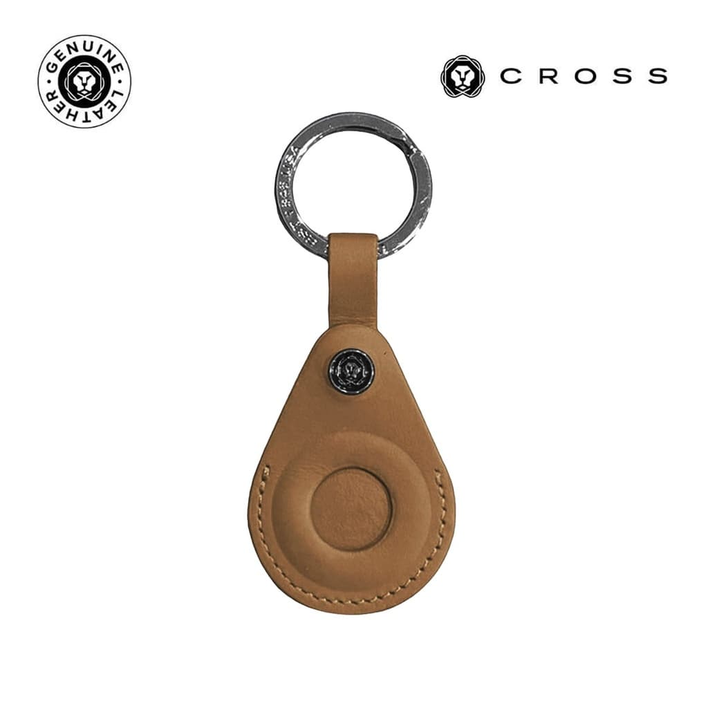 CROSS Leather Airtag Key Ring - Black detail 5