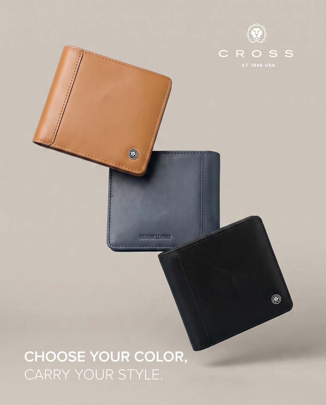 CROSS Leather Clip Wallet - Black detail 5