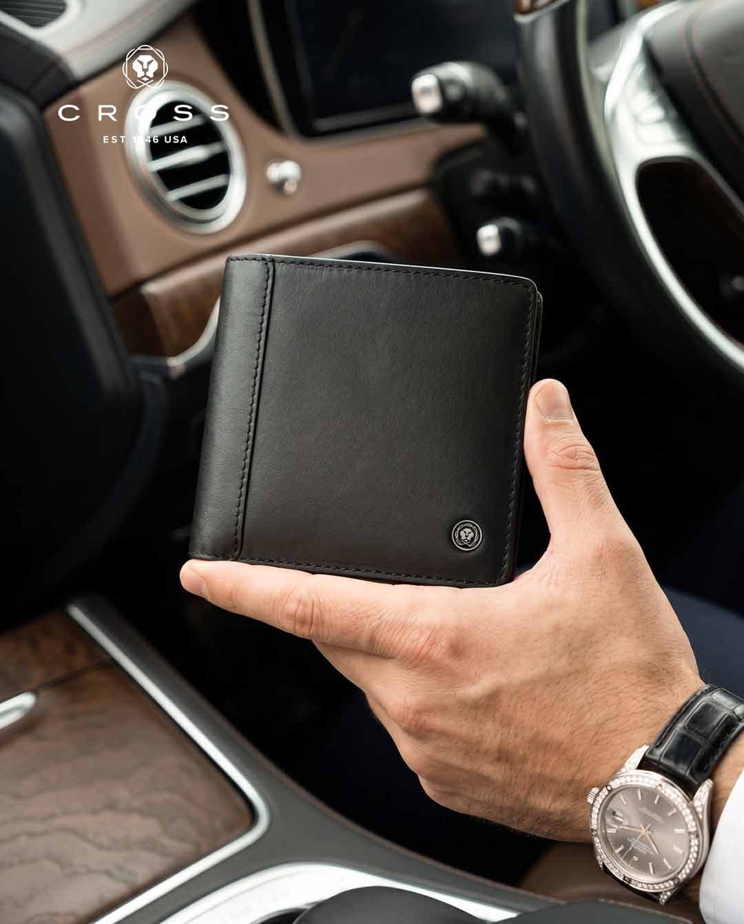 CROSS Leather Clip Wallet - Black detail 7