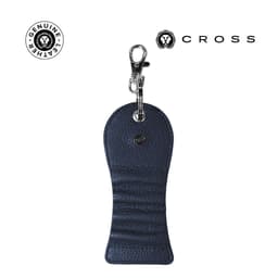 CROSS Leather Golf Tee Holder Navy Blue