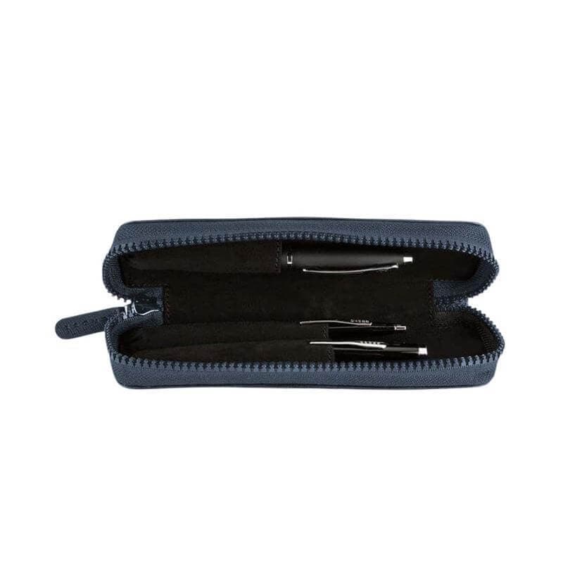 CROSS Leather Pen Case - Blue detail 3