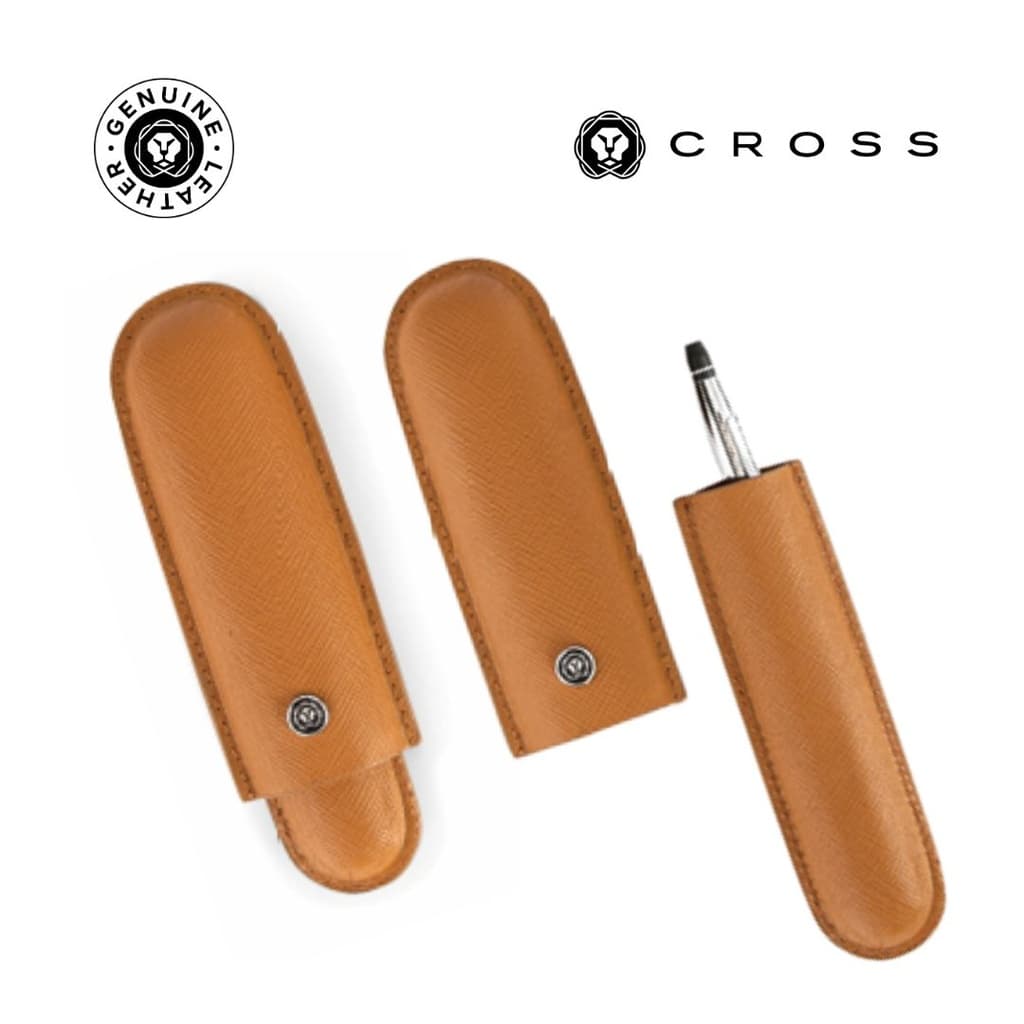 CROSS Leather Single Pen Case - Black detail 4