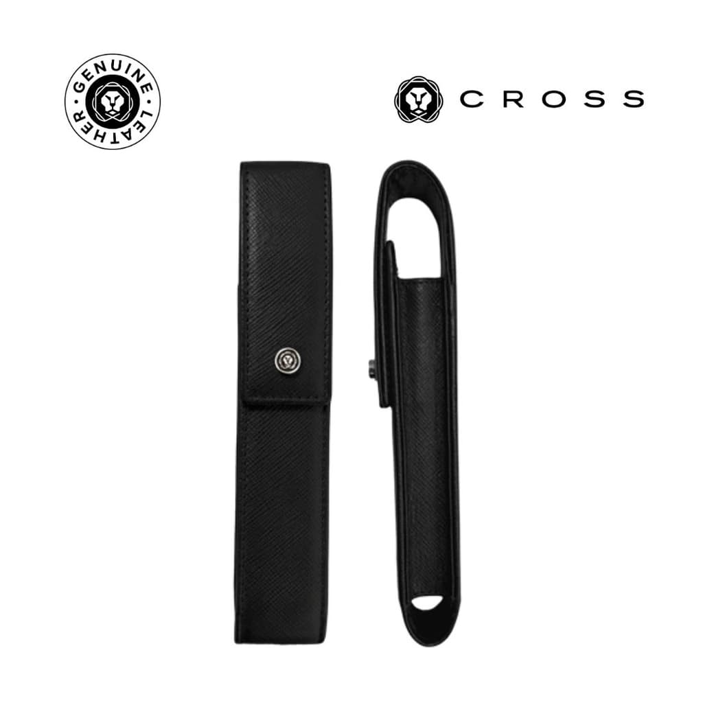 CROSS Leather Single Pen Case with Flap