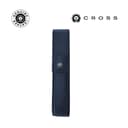 CROSS Leather Single Pen Case with Flap Navy Blue