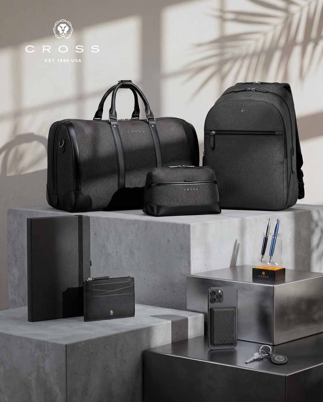 Cross Luxury Leather Backpack - Black detail 7