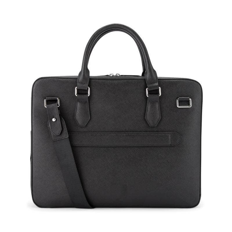 Cross Luxury Leather Briefcase - Black detail 3