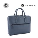 Cross Luxury Leather Briefcase Navy Blue