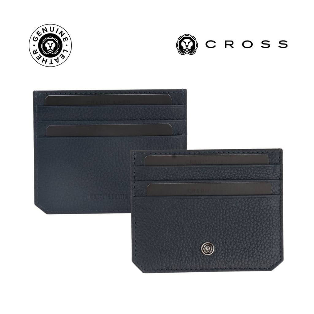 CROSS Pebble Leather 6CC Cardholder - Black detail 4