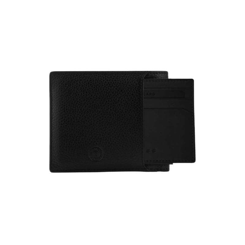 CROSS Pebble Leather 6CC Classic Fold Wallet with 6CC Cardholder - Black detail 2