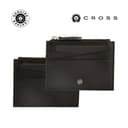 CROSS Pebble Leather Ladies' 6CC Zip Card Holder Black