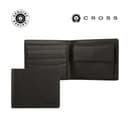 CROSS Saffiano Leather 4CC Bifold Wallet with Coin Pocket Black