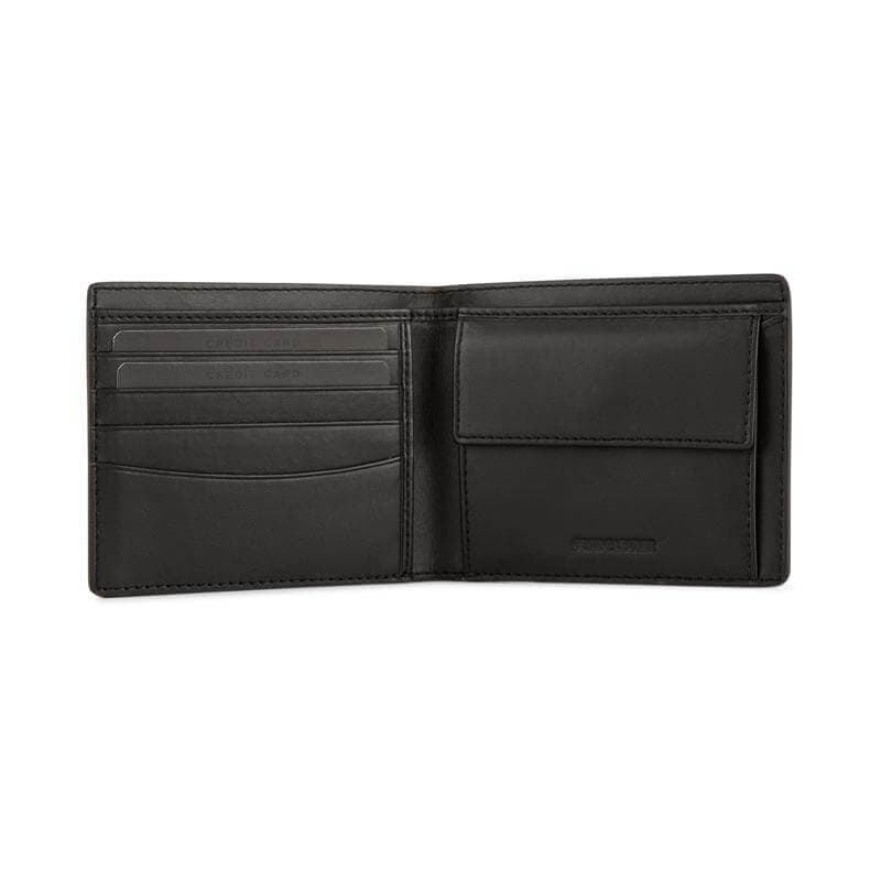 CROSS Saffiano Leather 4CC Bifold Wallet with Coin Pocket - Black detail 4