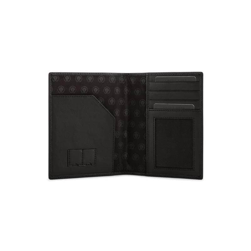 CROSS Saffiano Leather 4CC Passport Cover - Black detail 4