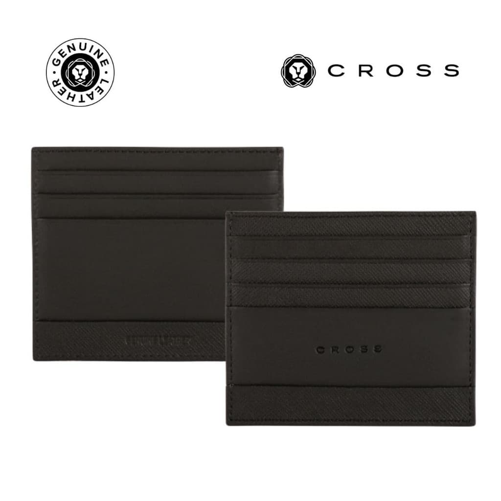 CROSS Saffiano Leather 6CC Card Holder - Black corporate gift
