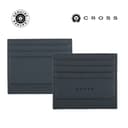 CROSS Saffiano Leather 6CC Card Holder Navy Blue