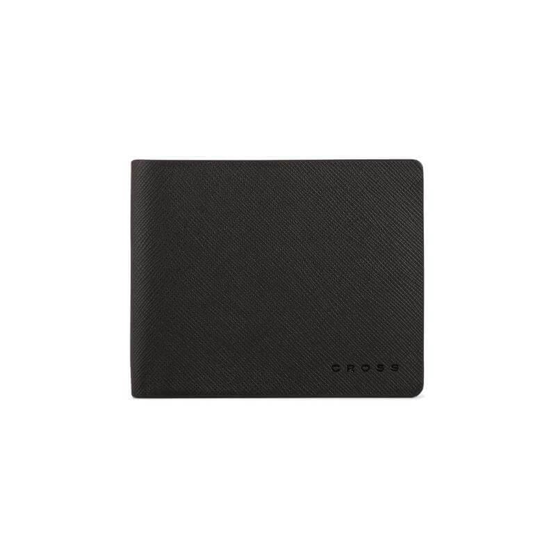 CROSS Saffiano Leather 8CC Slim Bifold Wallet - Black detail 2