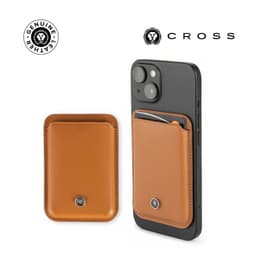 CROSS Saffiano Leather Magnetic Cardholder Mocha