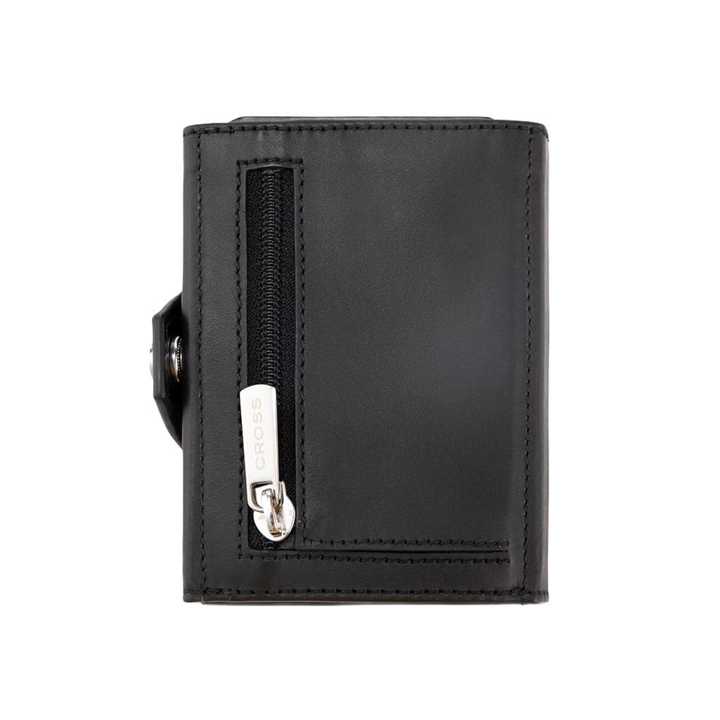 CROSS Soft Grain Leather 6CC Trifold Compact Wallet - Black detail 3