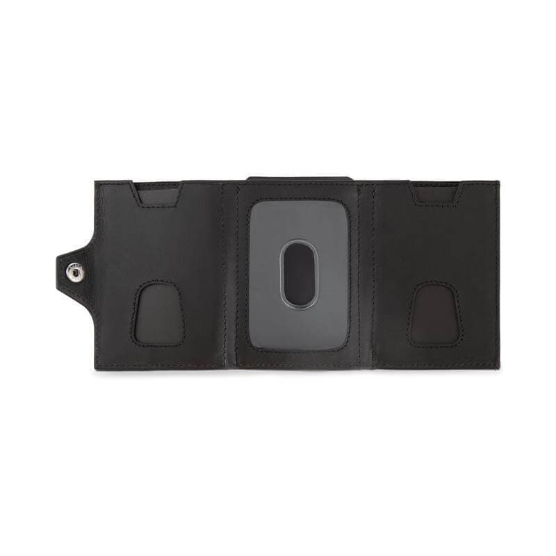 CROSS Soft Grain Leather 6CC Trifold Compact Wallet - Black detail 4